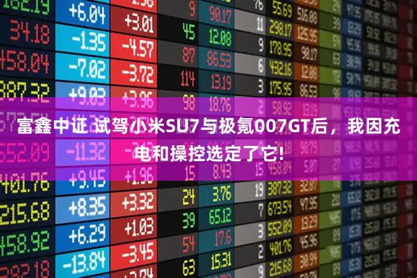 富鑫中证 试驾小米SU7与极氪007GT后，我因充电和操控选定了它!